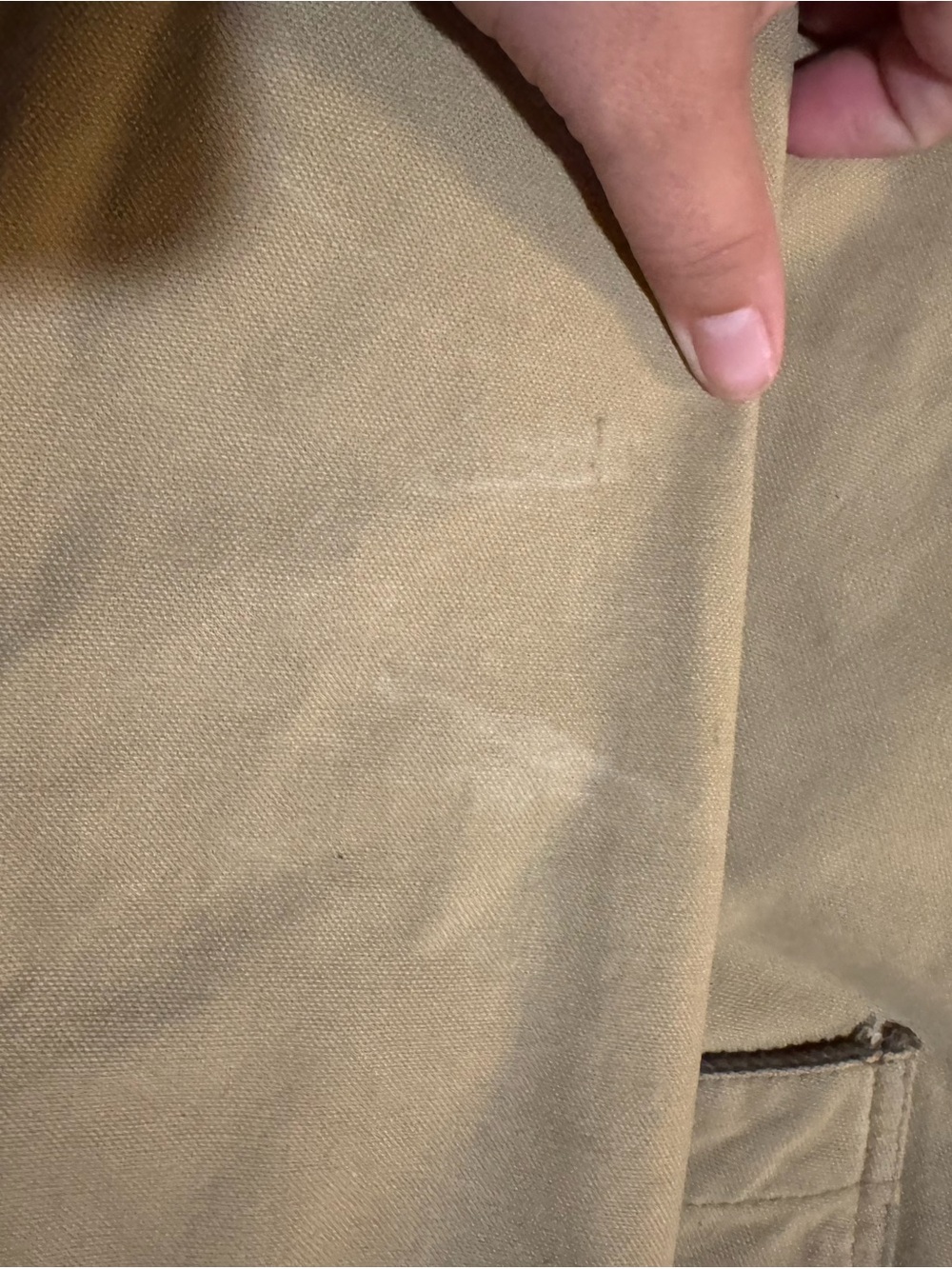 Vintage Orvis Khaki Field Jacket with Dark Brown Corduroy Collar SEE DETAILS - Picture 9 of 10